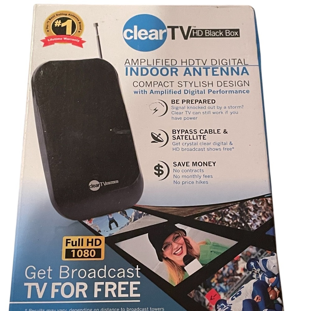 Clear TV Amplified HD Digital  Indoor Antenna